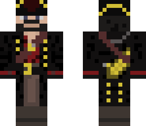pirate captain with gold sword