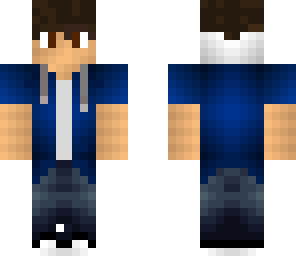 blue hoodie