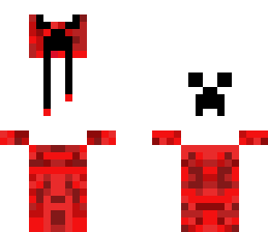 red creeper in a hoodie