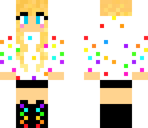 rainbow hoodie girl