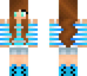blue girl skin