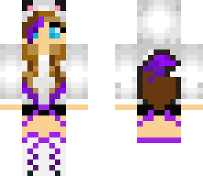 purple wolf girl