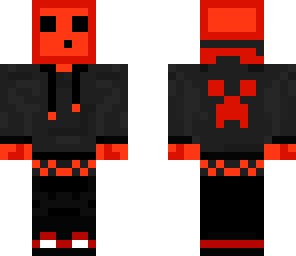 red slime in a hoodie