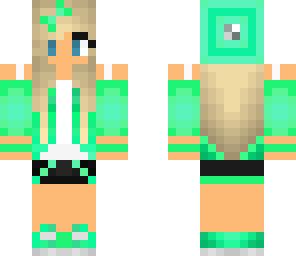mint beanie girl