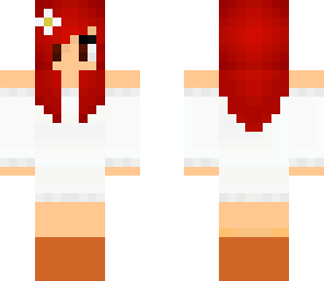 red hair girl with no hat