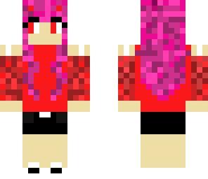 anime red girl fixed