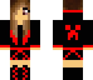 creeper hoodie red