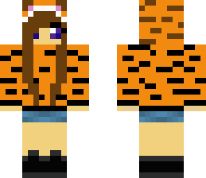 tiger girl brunette