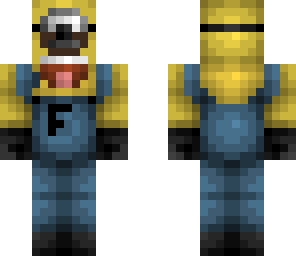 minion with a moustash