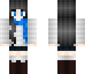 edited anime winter girl