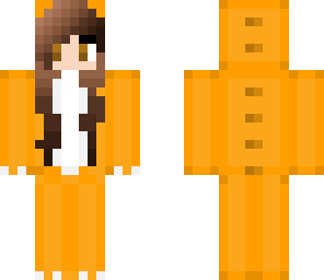 orange dino girl