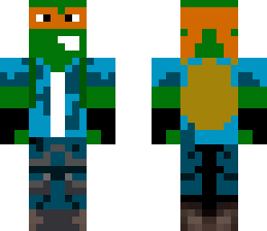 orange ninja turtle in to my adventurer skin