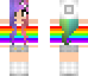 rainbow style girl