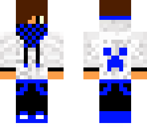 the blue hoddie
