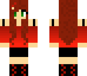 cute red and black girl