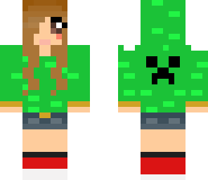 creeper girl with red shoes