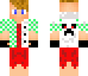 green and red high school man