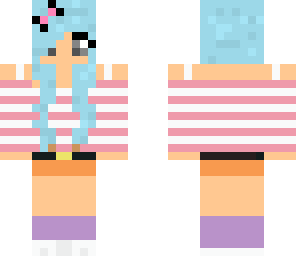 girl with blue hair