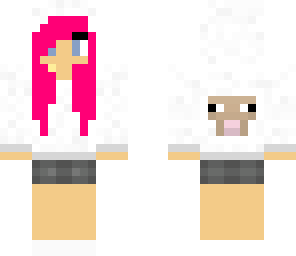 pink sheep girl