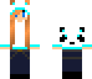 blue panda girl- rainbow panda collection