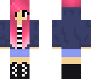 pink haired girl