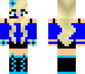 blue cool girl
