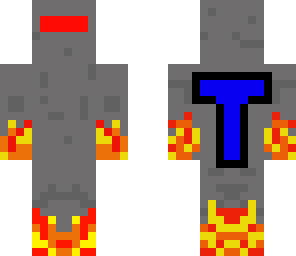 flaming robot