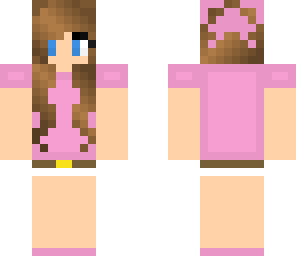 simple pink block girl