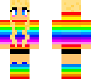 rainbow girl