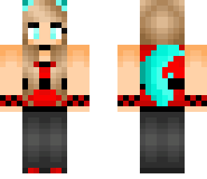 Blue Cat-Girl | Minecraft Skin