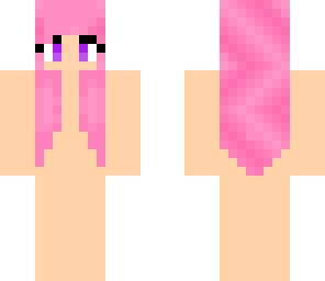 pink hair skin base