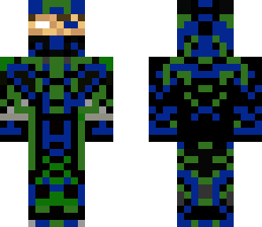 forest ranger - blue and green camo