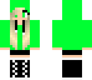 shy girl-green