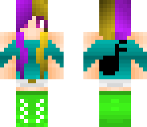 colorful music girl