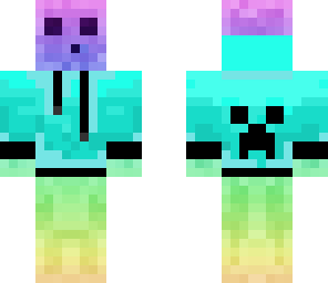 rainbow slime with sweatshirt