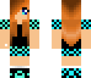 blue and black girl