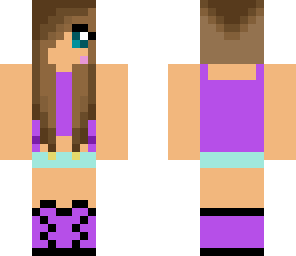 purple cute girl