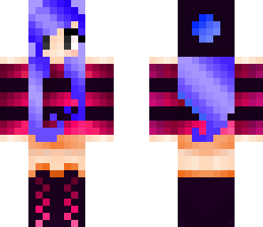 sugahbunneh pink orange and blue girl