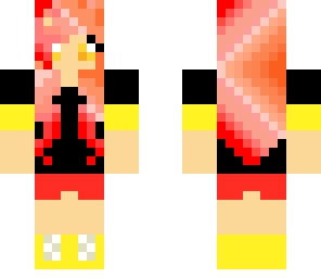 orange and red scene girl
