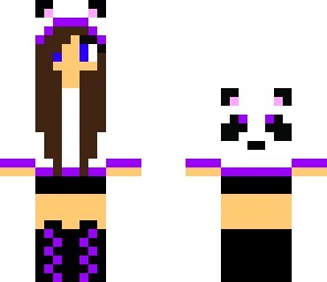 purple panda girl