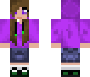 purple hooded girl