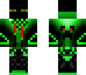 green neon enderman 2
