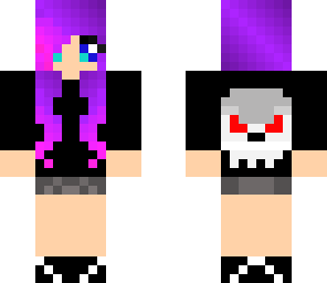magenta girl-bigger skull
