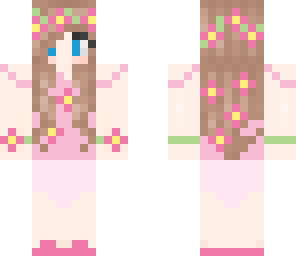 pink flower girl