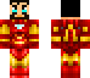 iron man face glass down