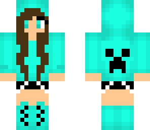 blue creeper hoddy girl