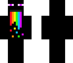 endermen and rainbows