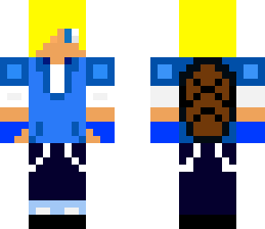 blond hair squirtle suit