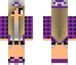 purple skater girl
