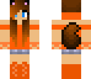 orange wolf girl